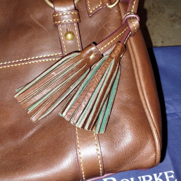 Dooney & Bourke Florentine medium leathe satchel, never used, discontinued color - Picture 7 of 16